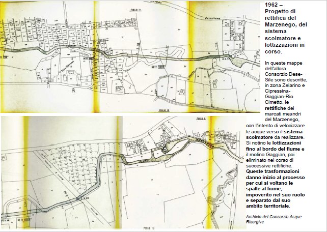 Fig. 2. Mappe con lottizzazioni anni 60